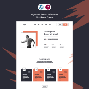Gym Template Cover Image with Website Preview